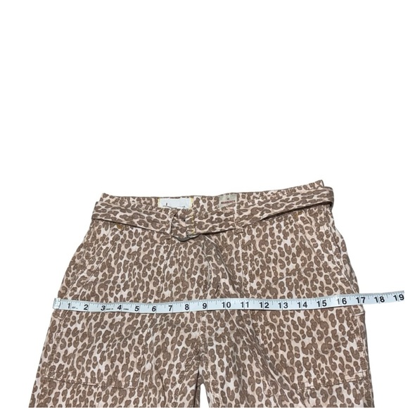 Anthropologie The Wanderer Leopard/ Animal Print Utility Pants with Belt Size 27 - Picture 5 of 11